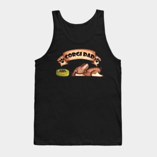 Vintage Corgi Dad for Dog Lover Tank Top